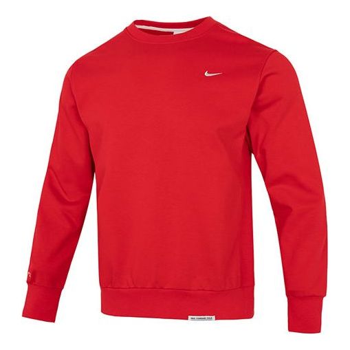 толстовка nike sleeves pocket crew neck sweatshirt черный Толстовка Nike solo swoosh crew neck sweatshirt 'Red', красный