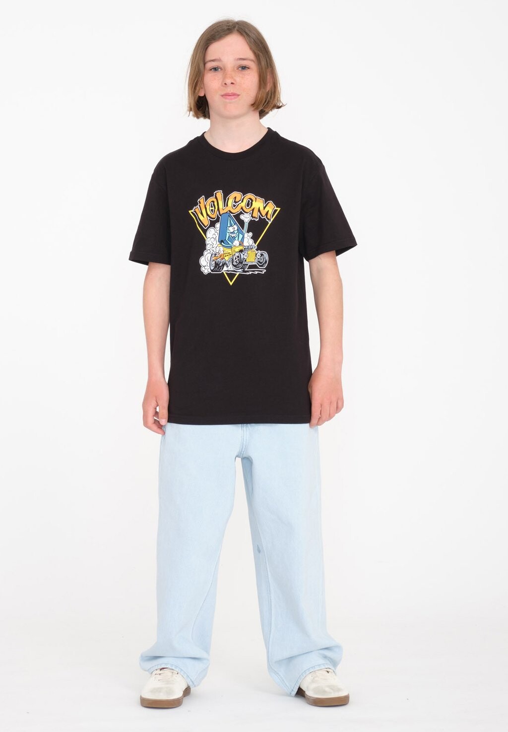 

Футболка с принтом HOT RODDER Volcom, цвет black