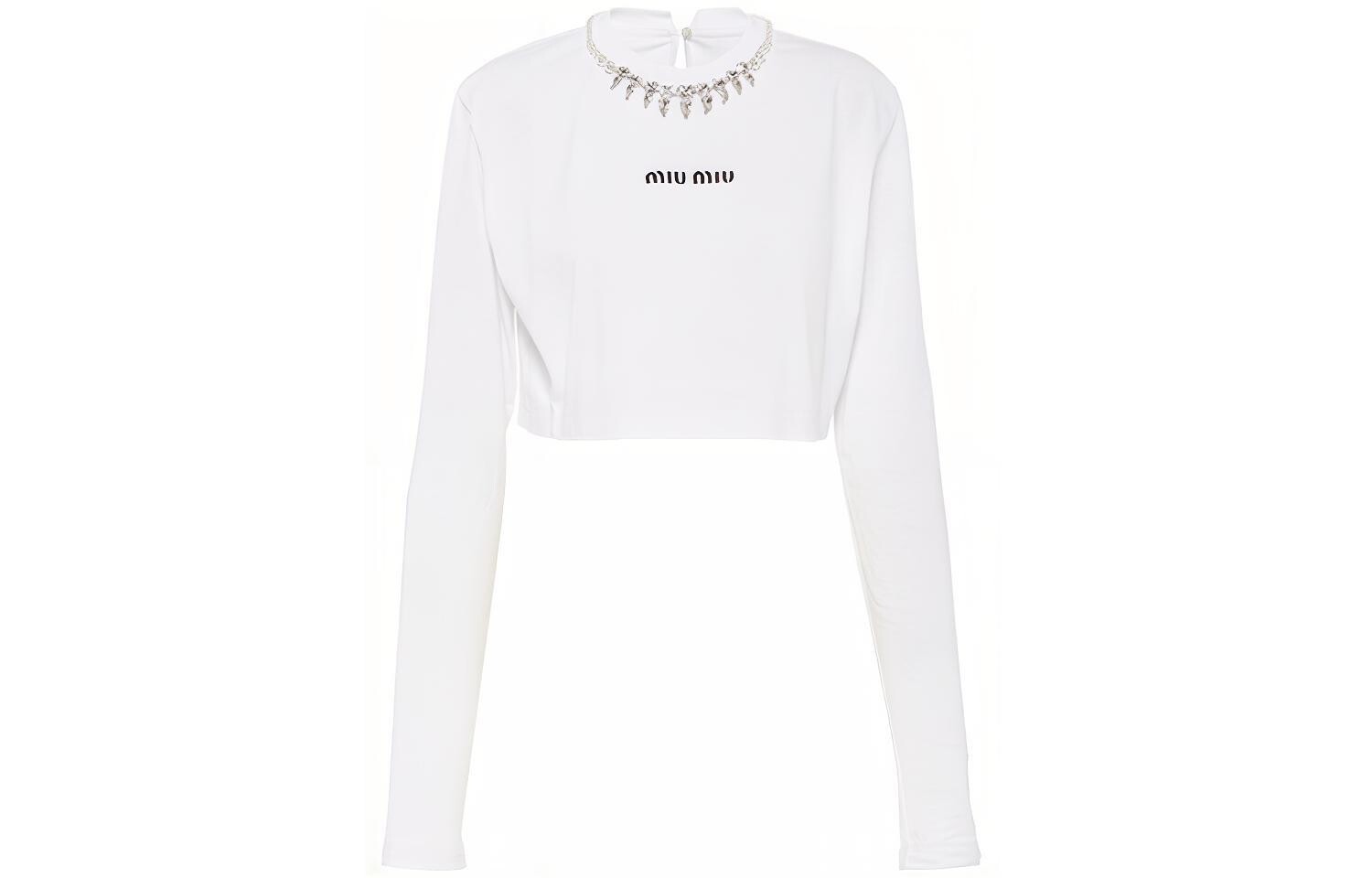 

Топ женский Miu Miu укороченный, белый