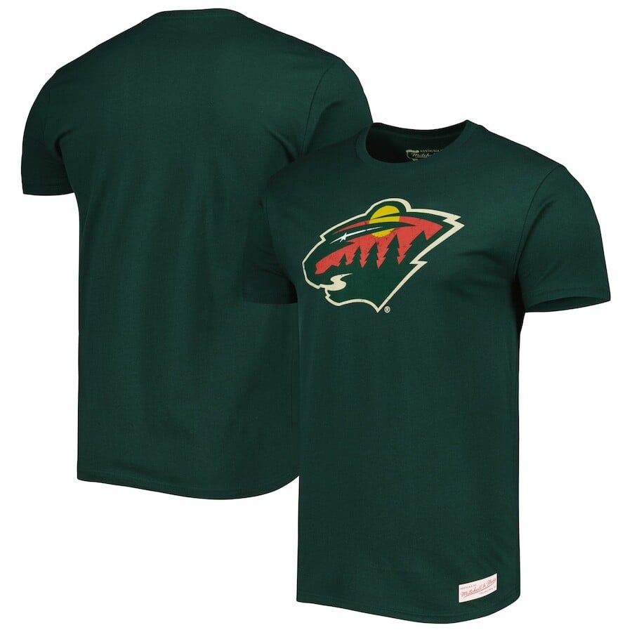 

Футболка с коротким рукавом Mitchell & Ness Minnesota Wild, зеленый