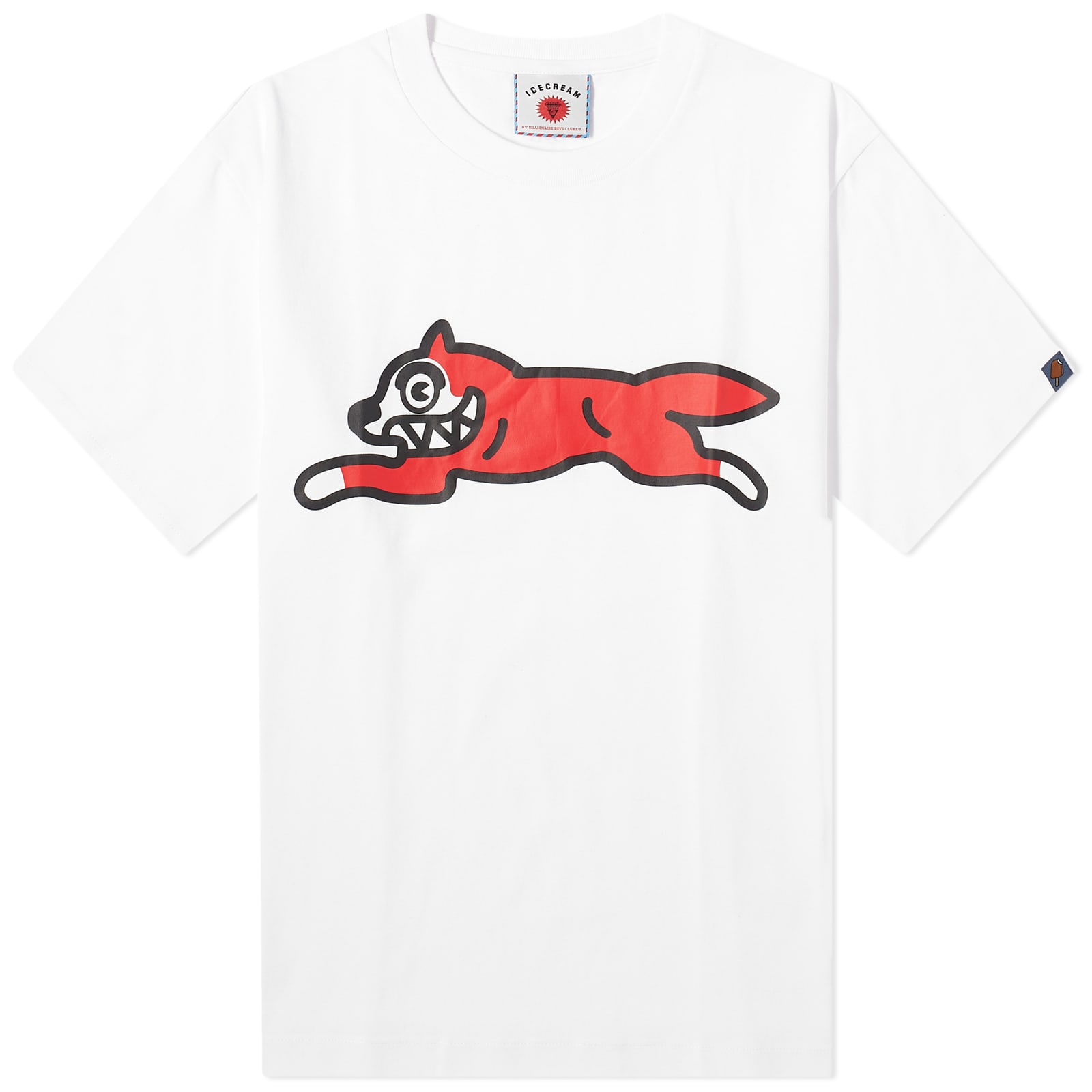 Футболка Icecream Running Dog, белый синяя джинсовая рубашка с бегущей собакой icecream