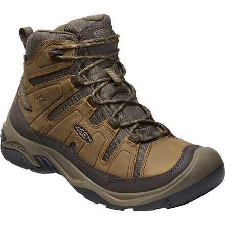 

Водонепроницаемые походные ботинки Circadia Mid Wide мужские KEEN, цвет Bison/Brindle