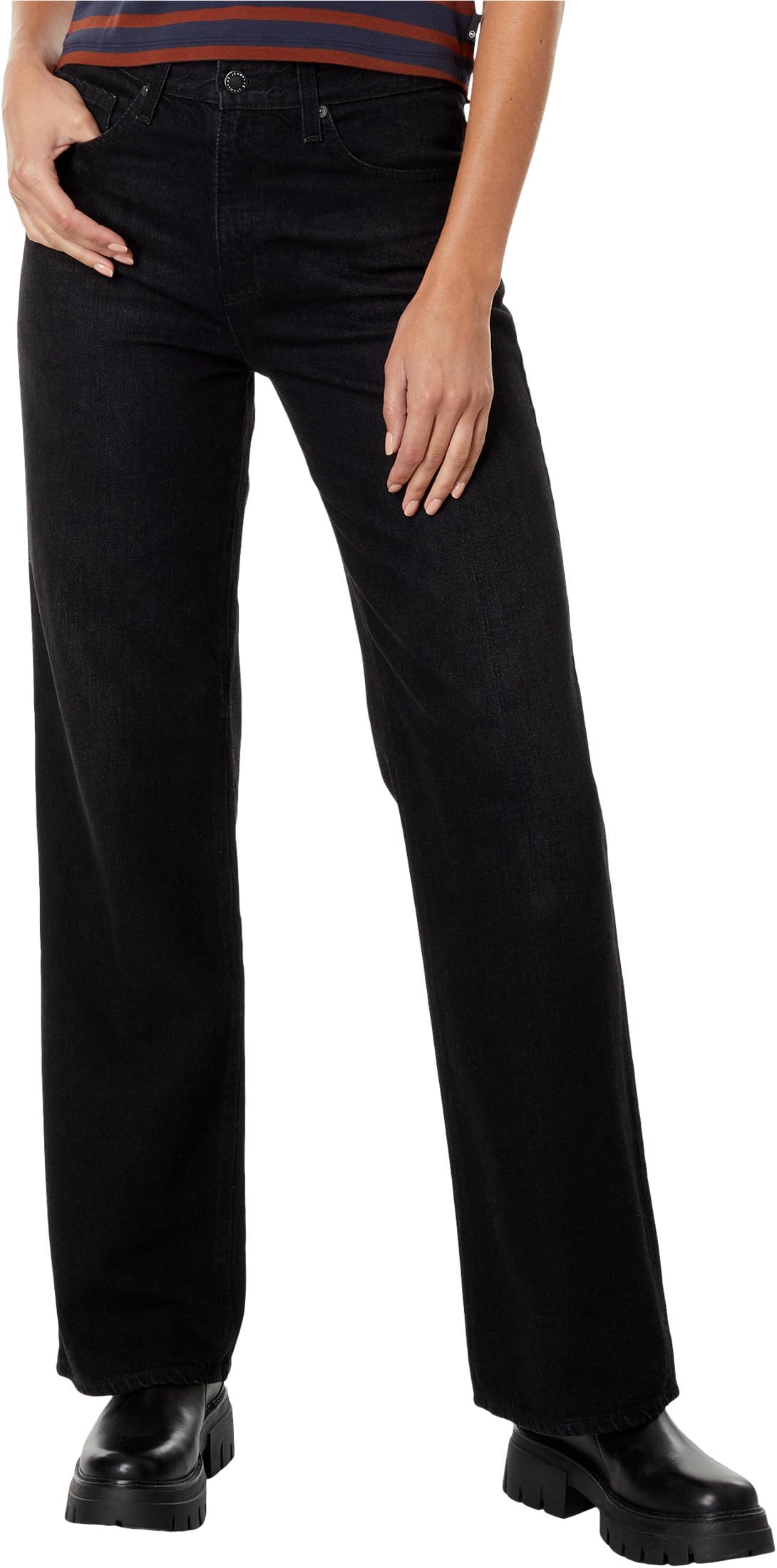 Джинсы Kora High-Rise Wide Leg in Madison AG Jeans, цвет Madison