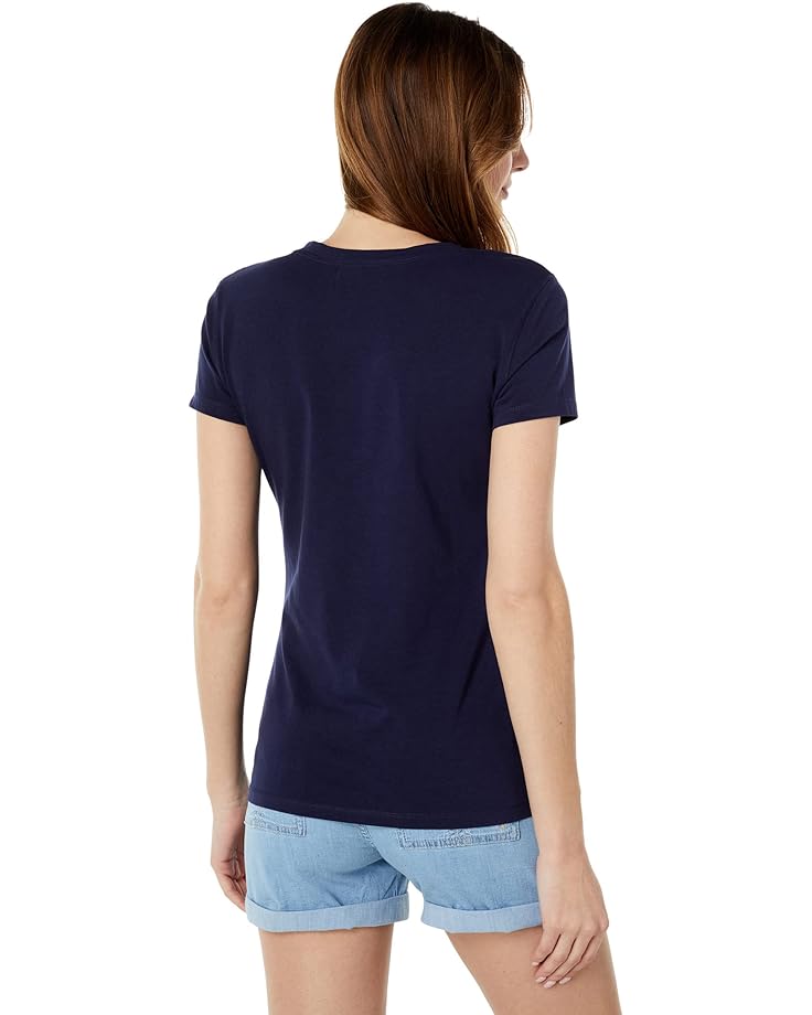 

Футболка U.S. POLO ASSN. Stretch V-Neck Tee, цвет Evening Blue