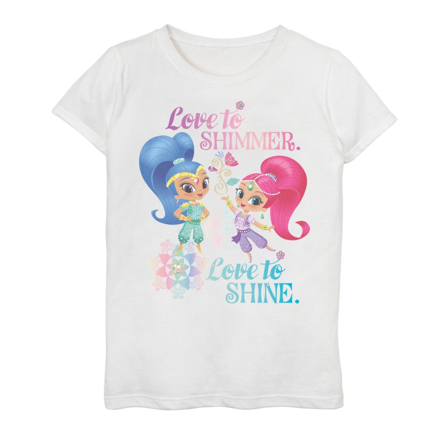 

Футболка Love To Shimmer с рисунком Love To Shine для девочек 7–16 лет Nickelodeon Shimmer & Shine Nickelodeon