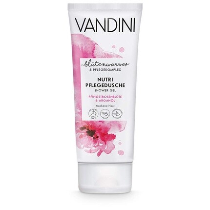 

Гель для душа VANDINI Nutri Care для женщин с цветком пиона и маслом арганы 200 мл