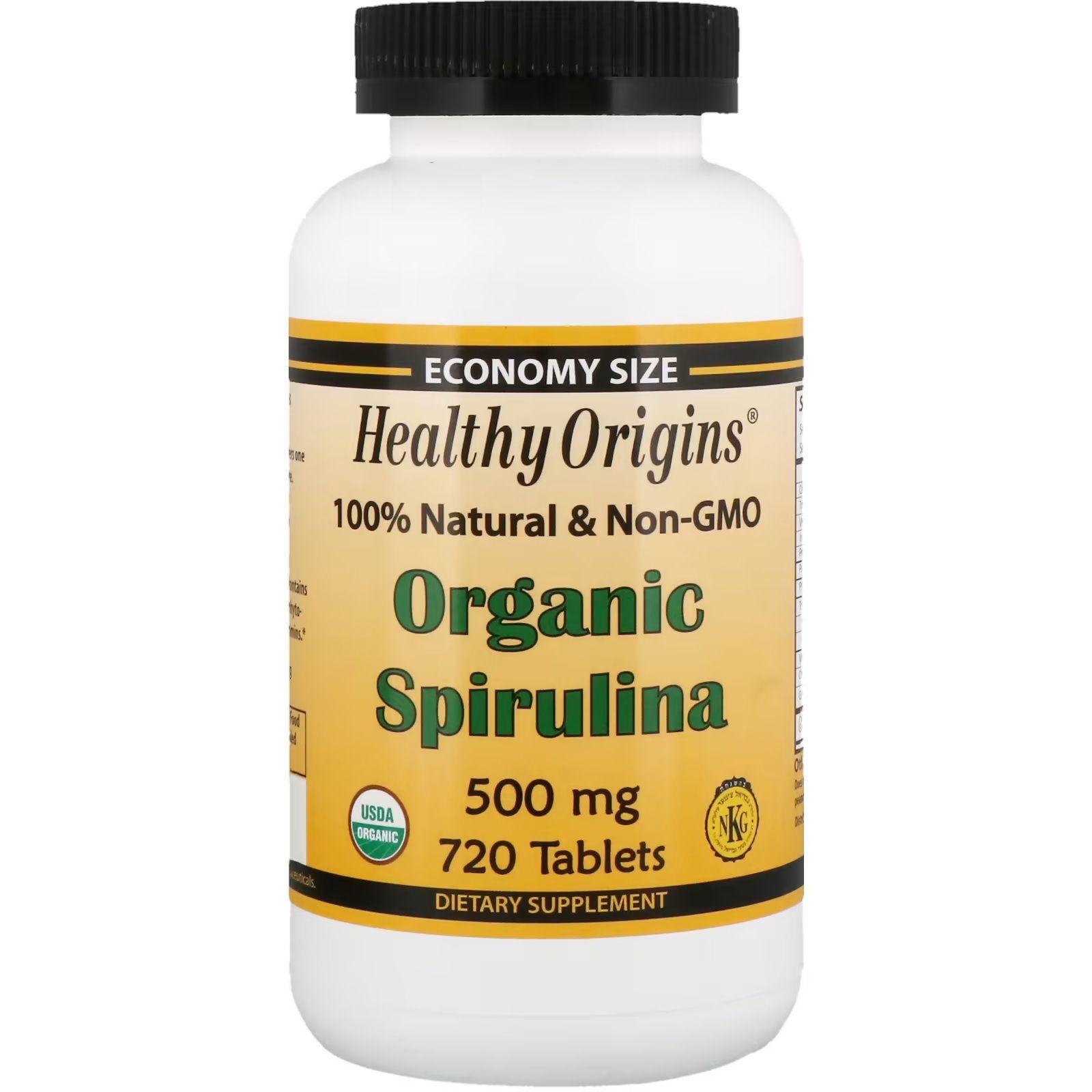 спирулина healthy lifestyle водоросль пресованная 150 г Healthy Origins Органическая спирулина 720 таблеток