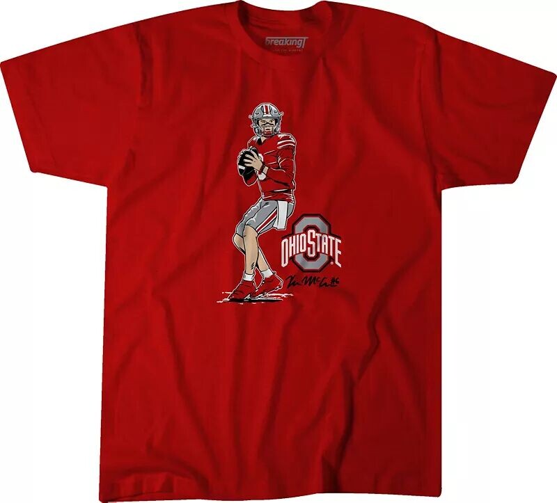 

Мужская футболка BreakingT Ohio State Buckeyes Scarlet Jurkovec