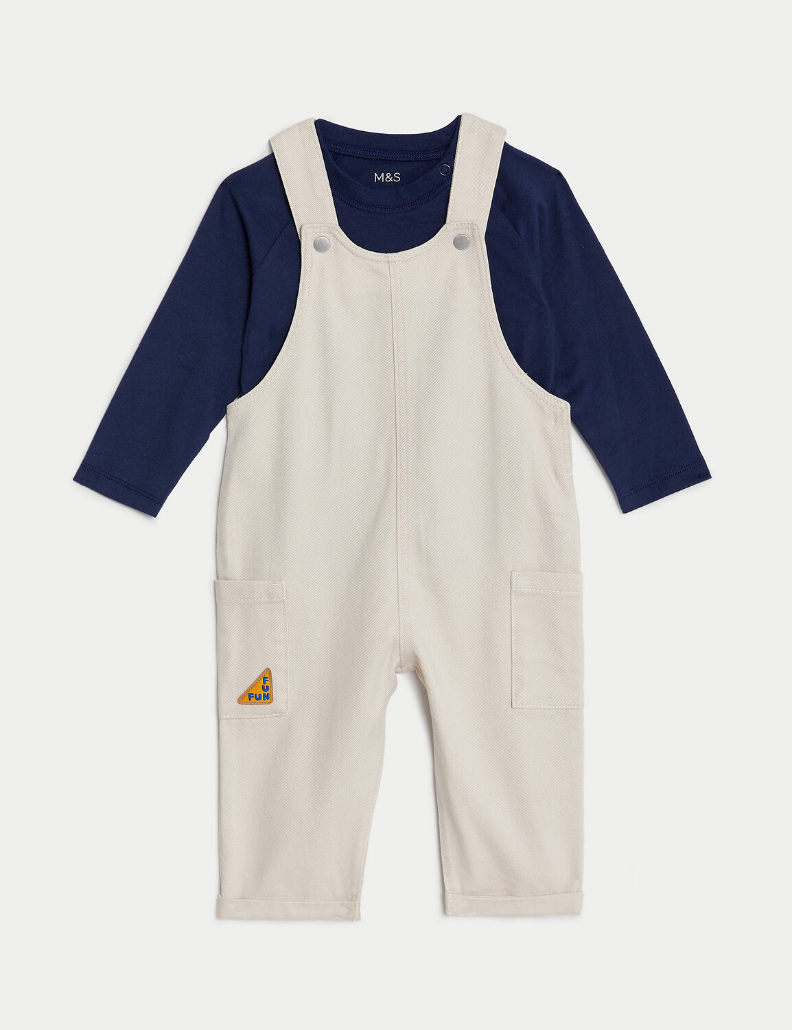 

Комплект из 2 предметов из чистого хлопка (0–3 года) Marks & Spencer
