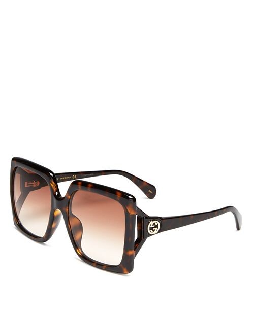 

Квадратные солнцезащитные очки, 59 мм Gucci, цвет Brown