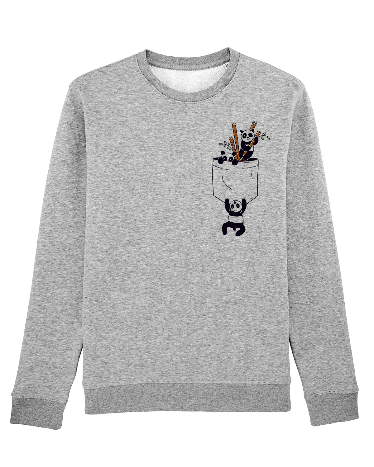 

Толстовка wat Apparel Pocket Pandas, цвет Grau meliert