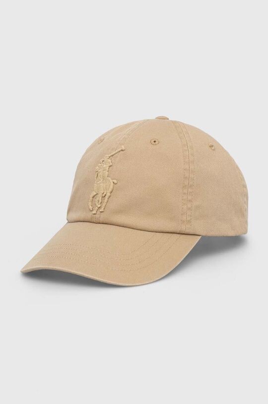 

Хлопковая бейсболка Polo Ralph Lauren, бежевый