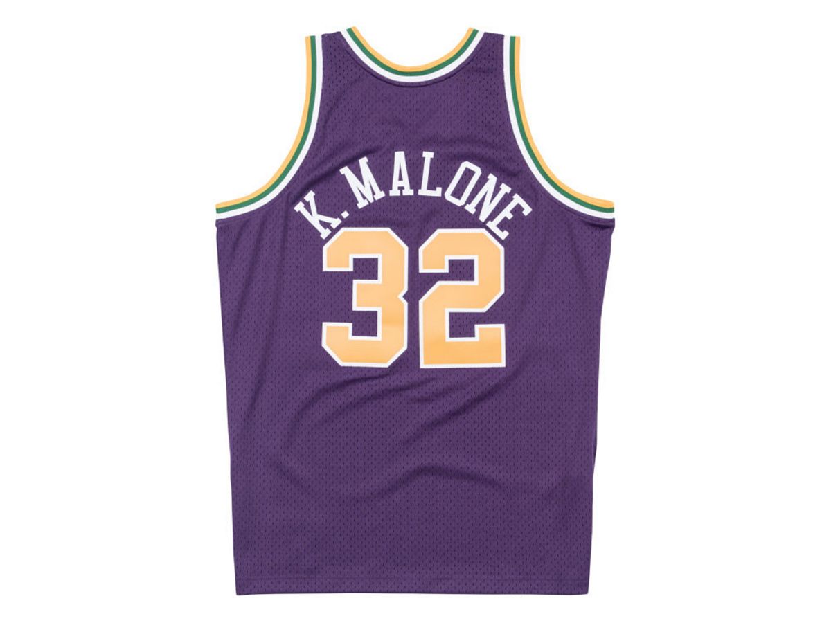 

Мужская классическая майка Swingman из твердой древесины Utah Jazz - Karl Malone Mitchell & Ness