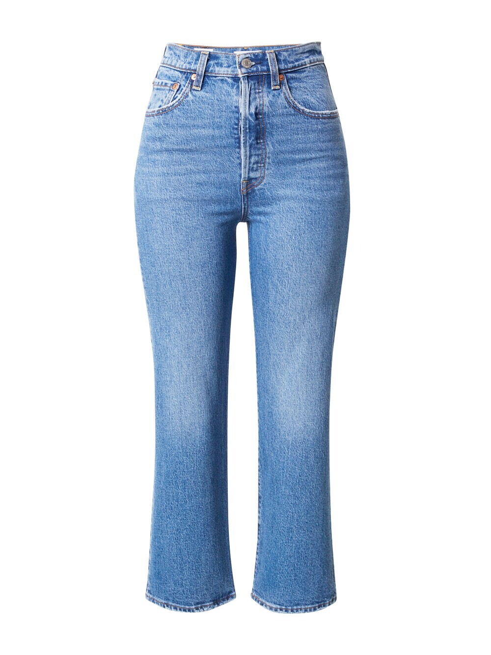 

Джинсы с загрузочным кроем LEVIS RIBCAGE CROP BOOT MED INDIGO - WORN IN, синий