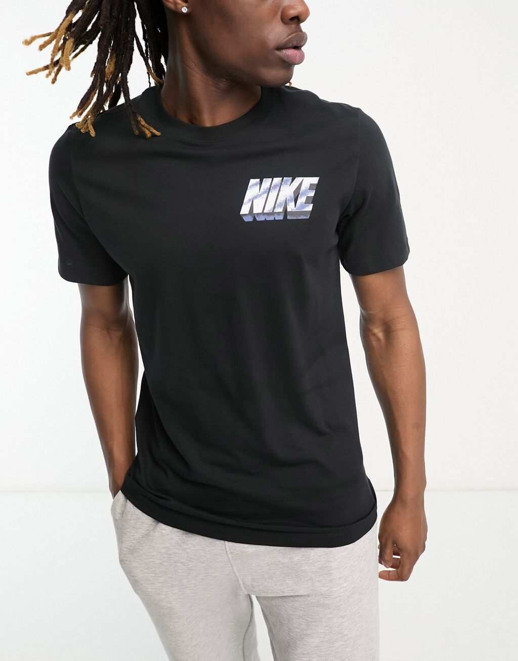 

Черная футболка с рисунком Nike Training Vintage Dri-Fit, Черный