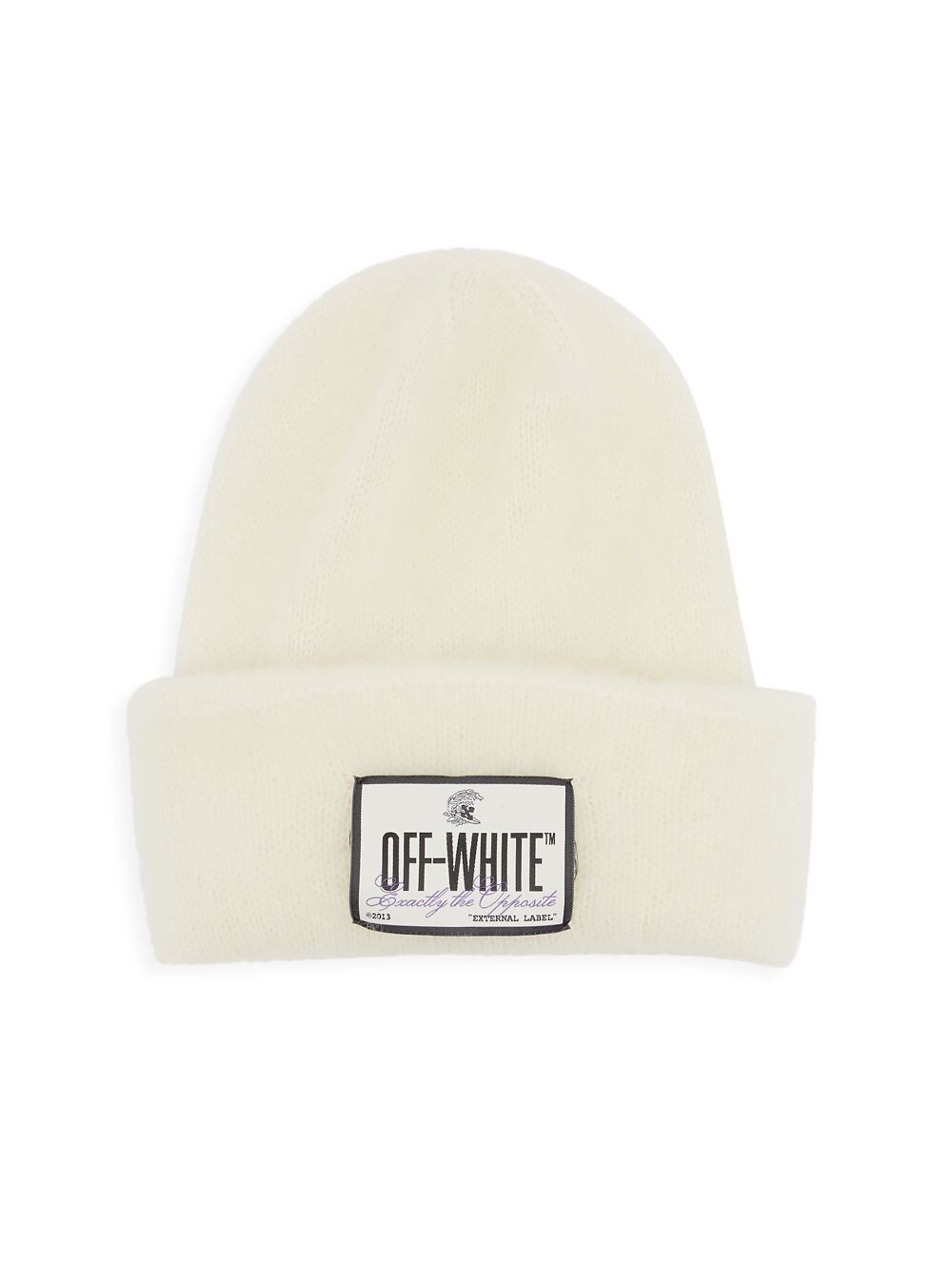 

Шапка из мохера и шерсти Off-White, белый