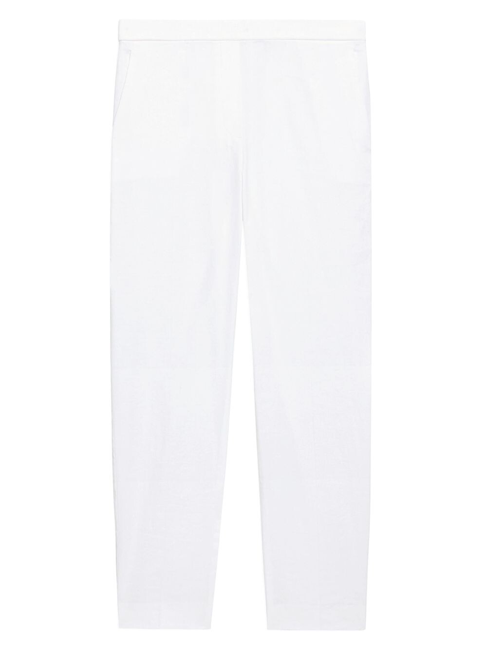 

Укороченные льняные брюки скинни Treeca Theory, белый