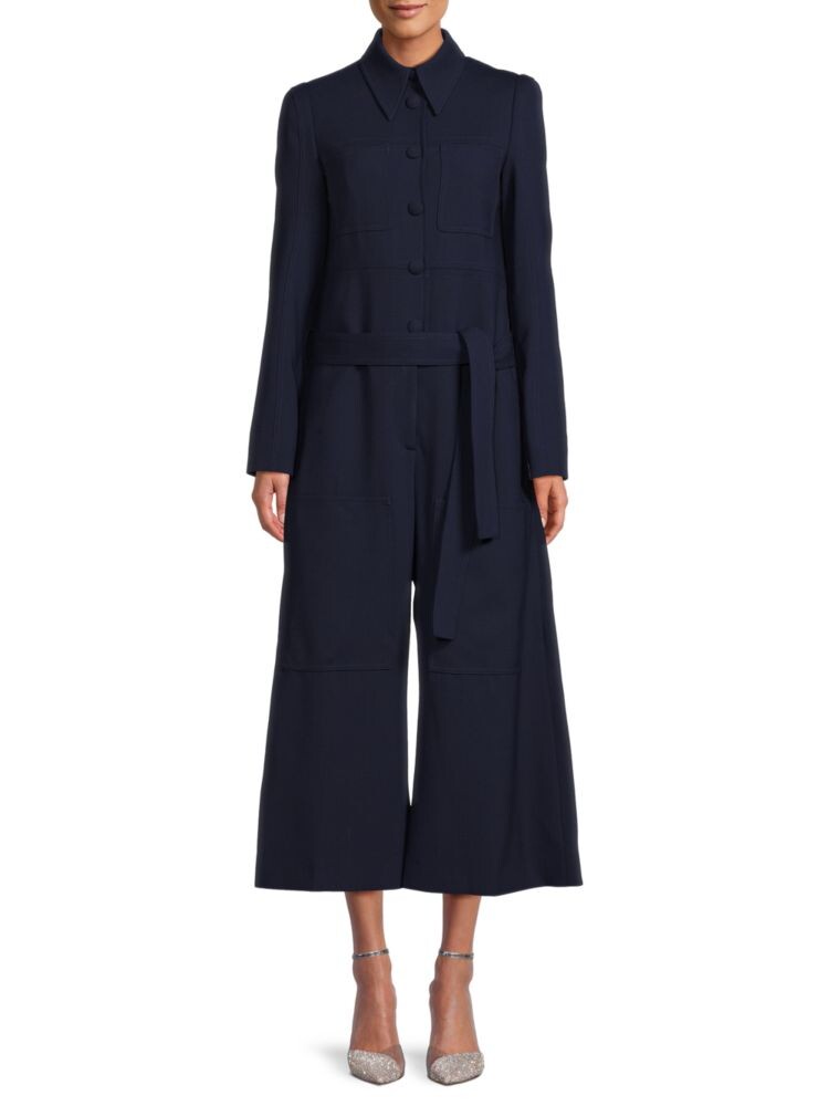 

Комбинезон Clara All In One с широкими штанинами Stella Mccartney, темно-синий