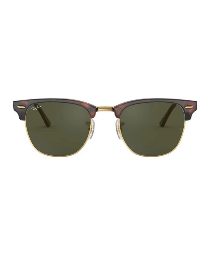 

Черепаховые солнцезащитные очки Clubmaster 3016 с n линзами Ray-Ban, зеленый
