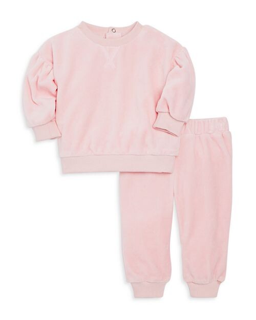 

Велюровый топ для девочек &; Комплект штанов - малыш Bloomie's Baby, цвет Pink