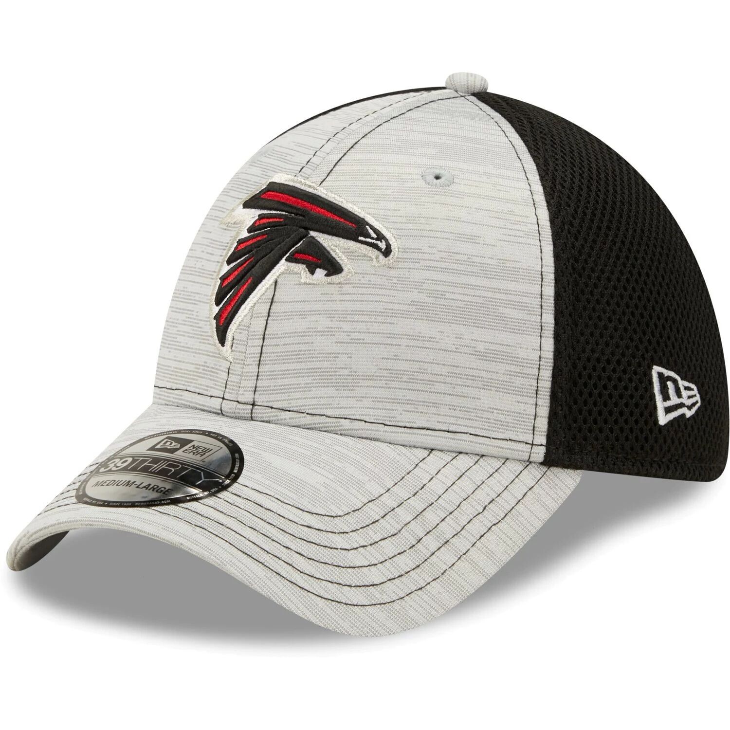 

Мужская кепка New Era серо-черная Atlanta Falcons Prime 39THIRTY Flex Hat