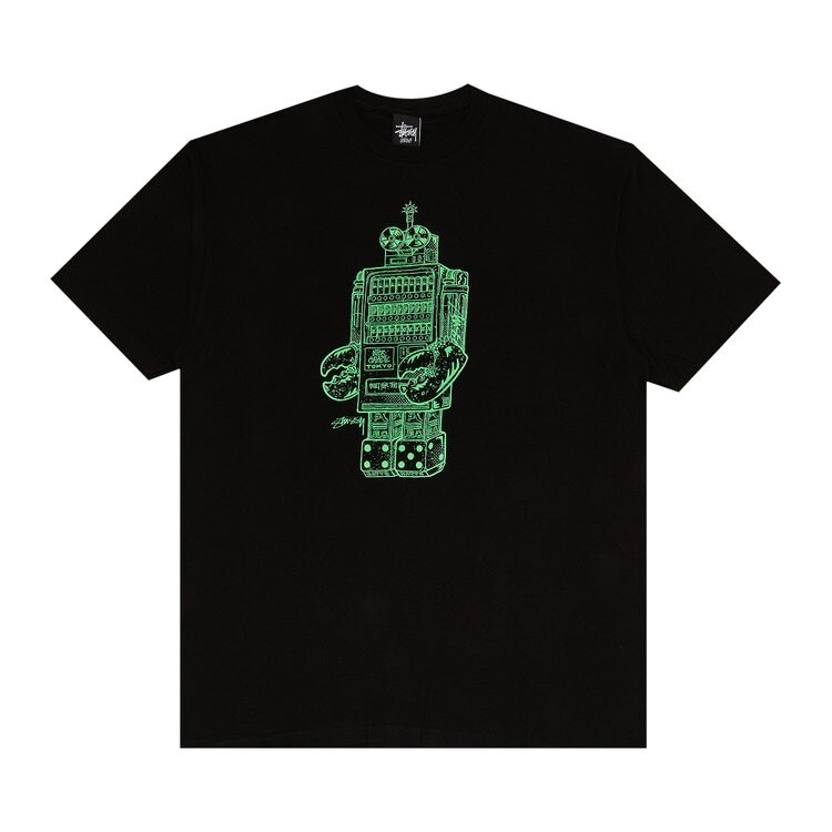 

Футболка Stussy Natto Natto Intergalatic Tokyo 'Black', черный