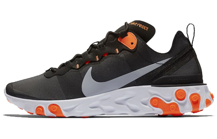 

Nike React Element 55 Черный Холодный Серый Total Orange