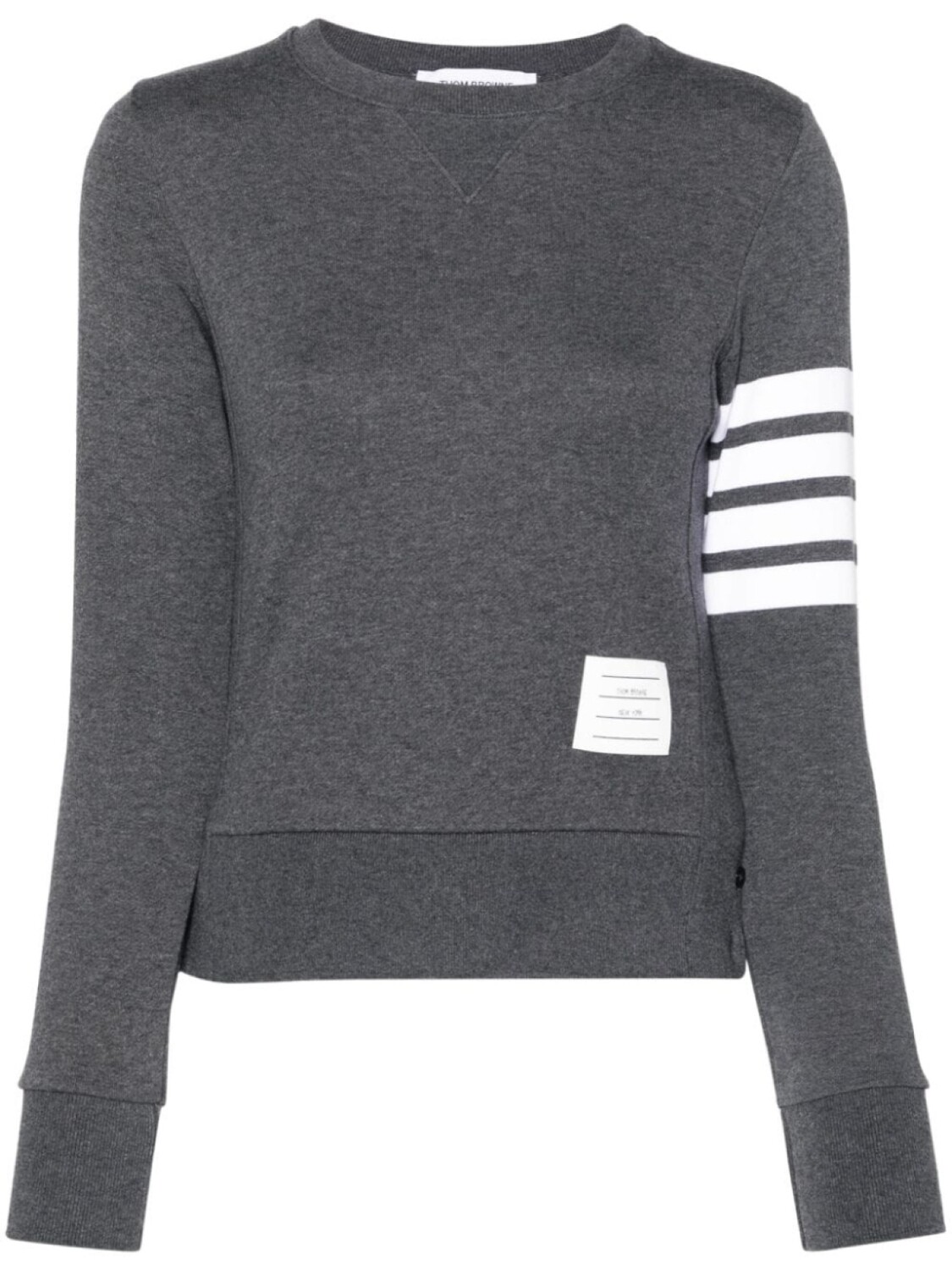 

Thom Browne толстовка Loopback с полосками 4-Bar, серый