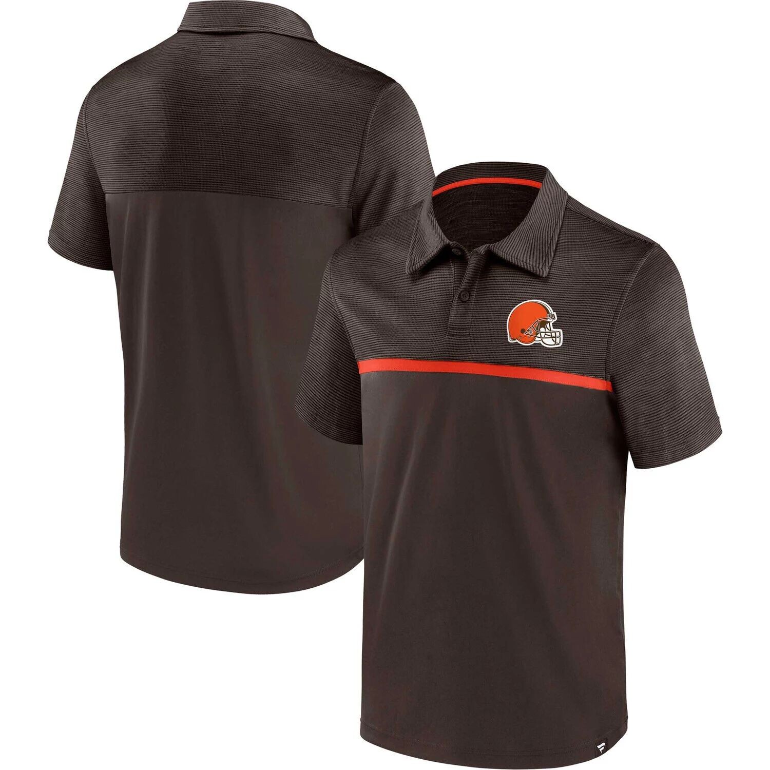 

Мужское фирменное коричневое основное поло Cleveland Browns Fanatics