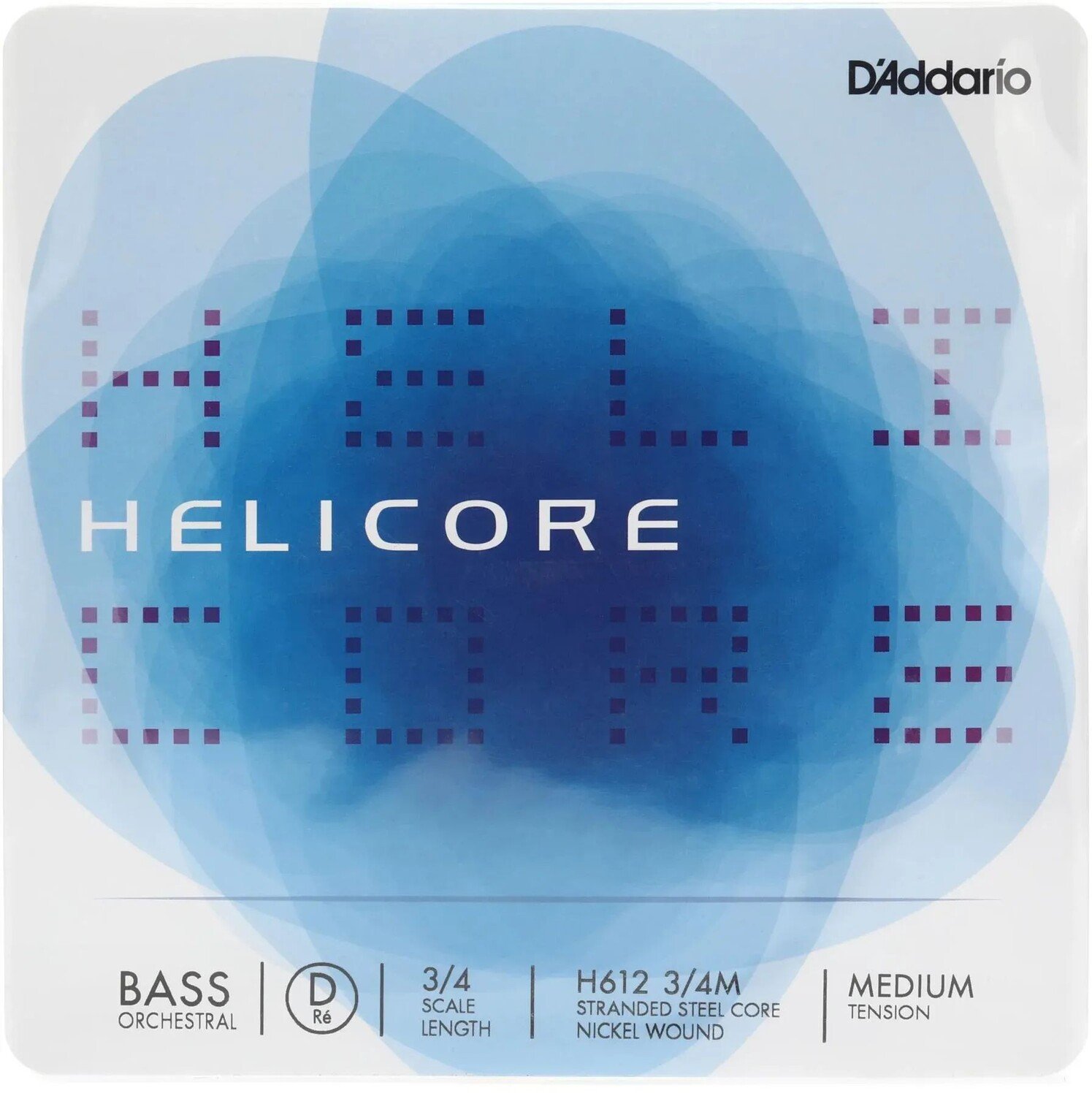 

D'Addario H612 3/4M Helicore Оркестровая контрабасовая струна D - Размер 3/4 - Среднее натяжение