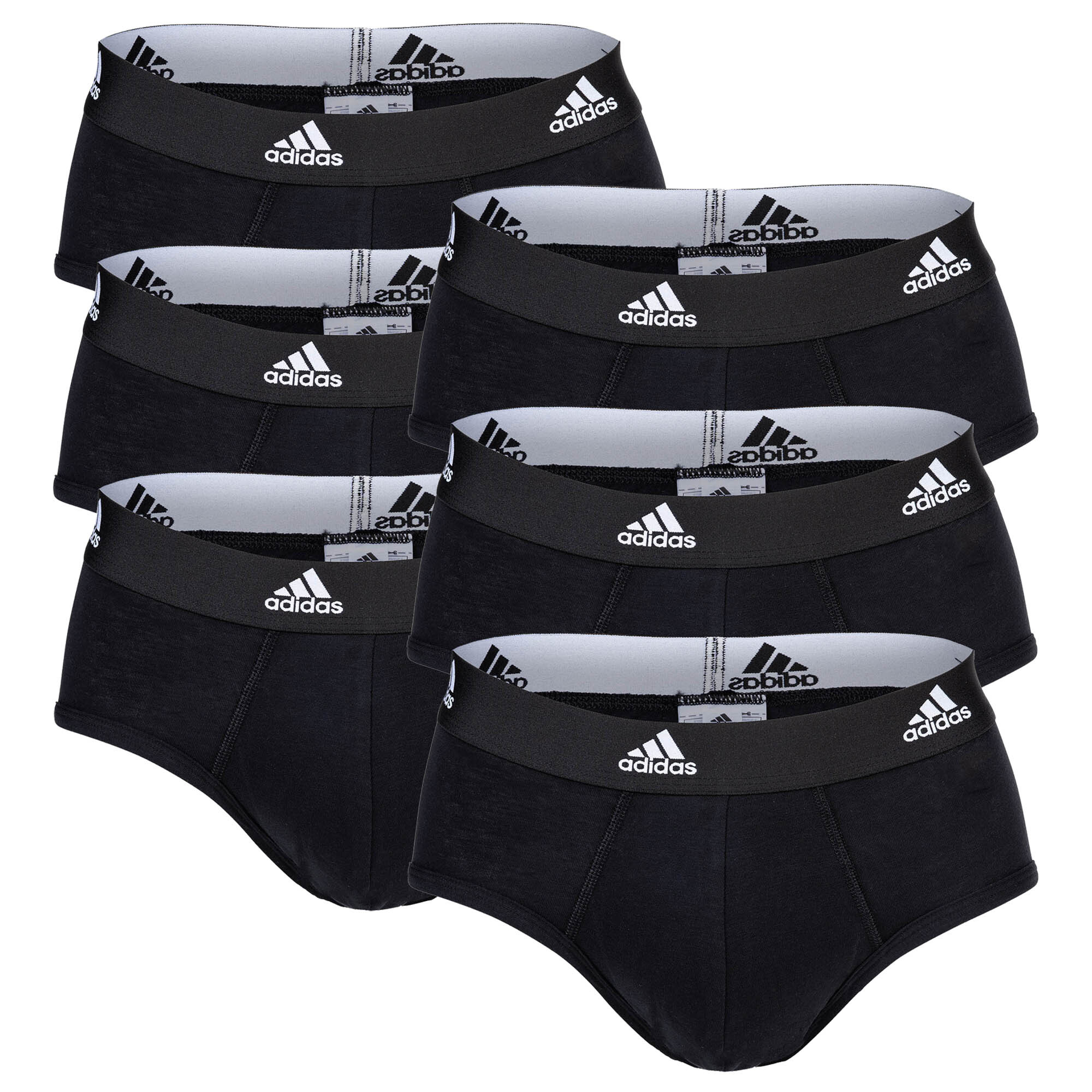 Трусы adidas 6er Pack, черный трусики 6er pack adidas sportswear серый металлик