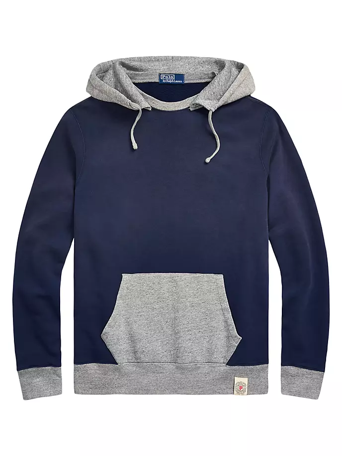 

Винтажная флисовая толстовка Polo Ralph Lauren, синий