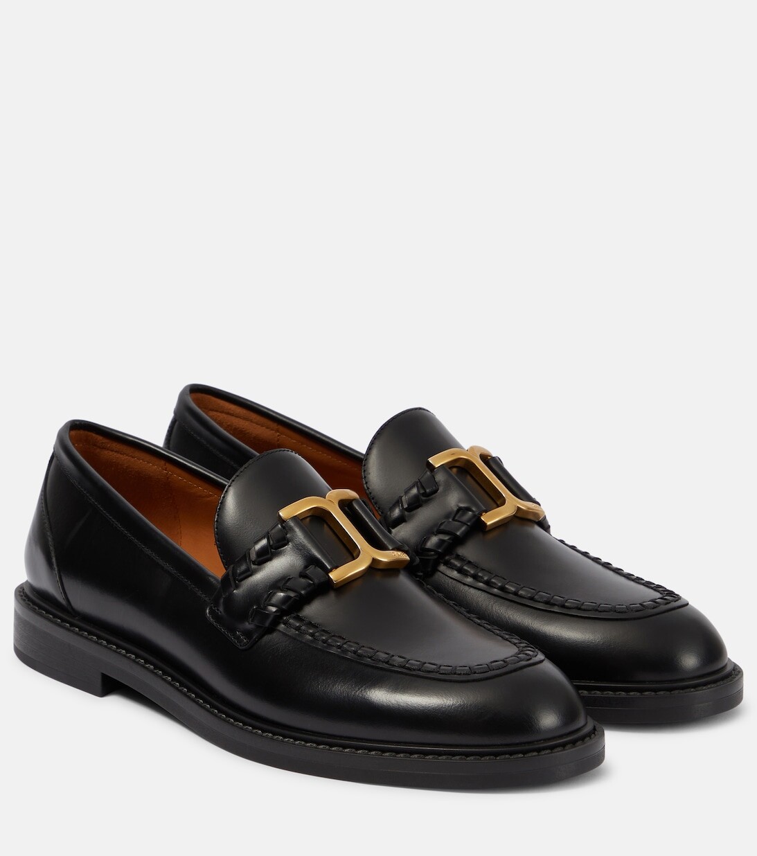 

Кожаные лоферы Marcie Chloé, черный