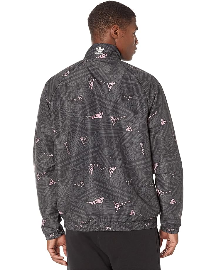 Куртка Adidas Rekive Trefoil AOP Track Jacket, цвет Black/Grey Six/Bliss Pink bliss v2 black