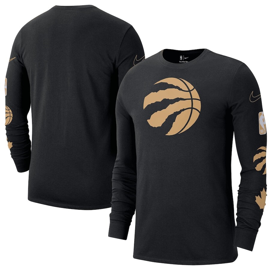 

Футболка с длинным рукавом Nike Toronto Raptors, черный