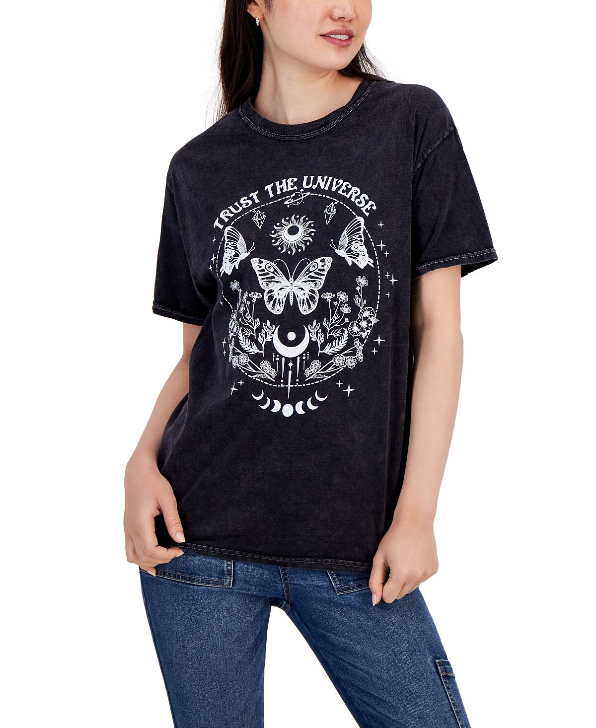 

Хлопковая футболка с рисунком «Вселенная» для юниоров Rebellious One