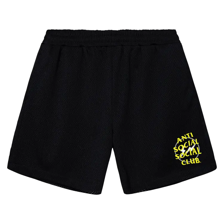 

Шорты Anti Social Social Club x Fragment Design Half Tone Logo 'Black/Yellow', черный