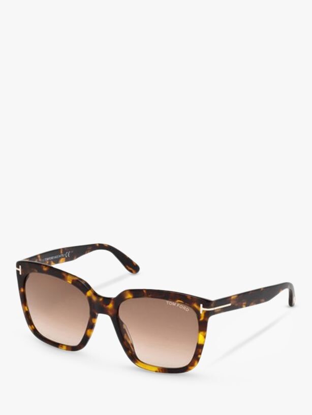 

FT0502 Квадратные солнцезащитные очки TOM FORD, гавана/коричневый градиент