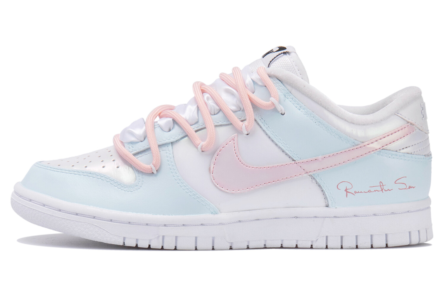 

Женские кроссовки для скейтбординга Nike Dunk, White/Blue/Pink