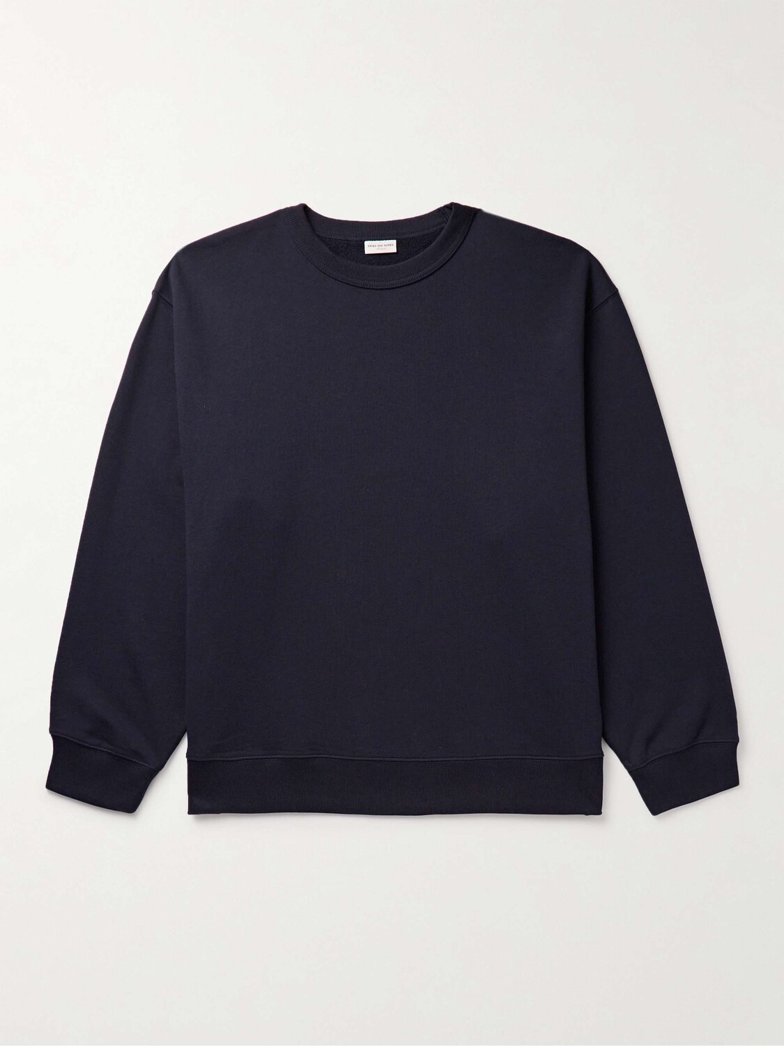 

Толстовка оверсайз из хлопкового джерси DRIES VAN NOTEN, нави