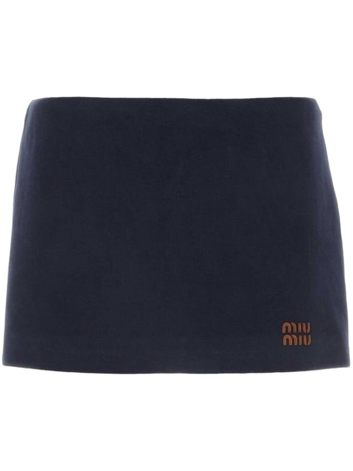 

Miu Miu мини-юбка из хлопка с подкладкой, синий