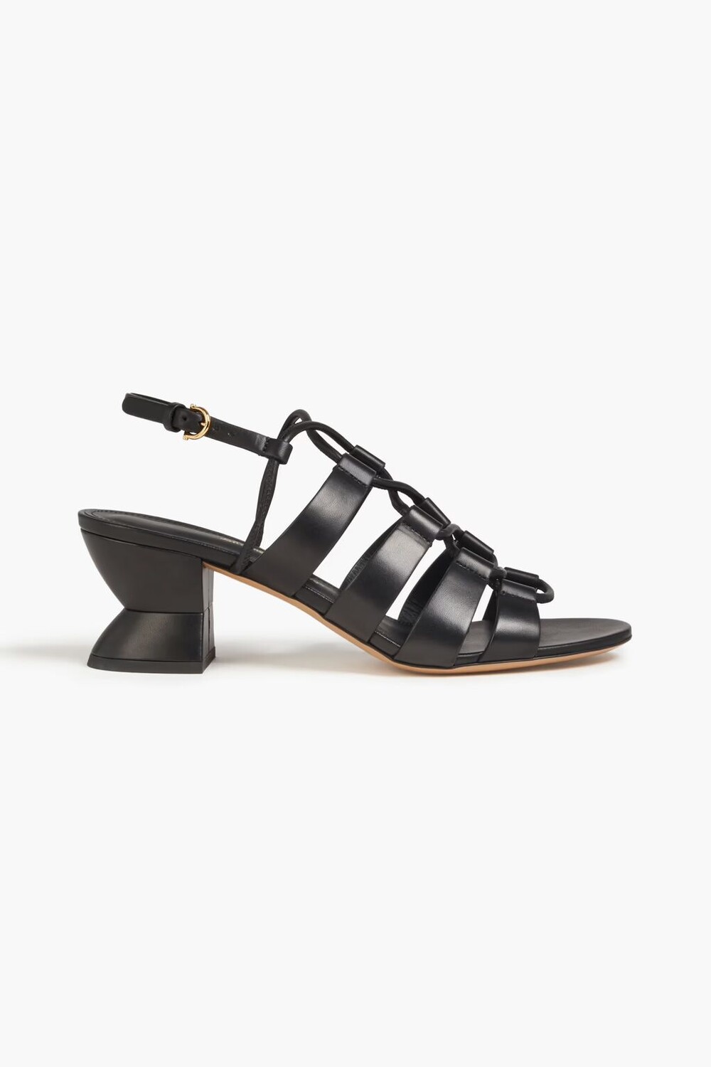 

Кожаные сандалии Sirmio 55 на шнуровке Ferragamo, черный