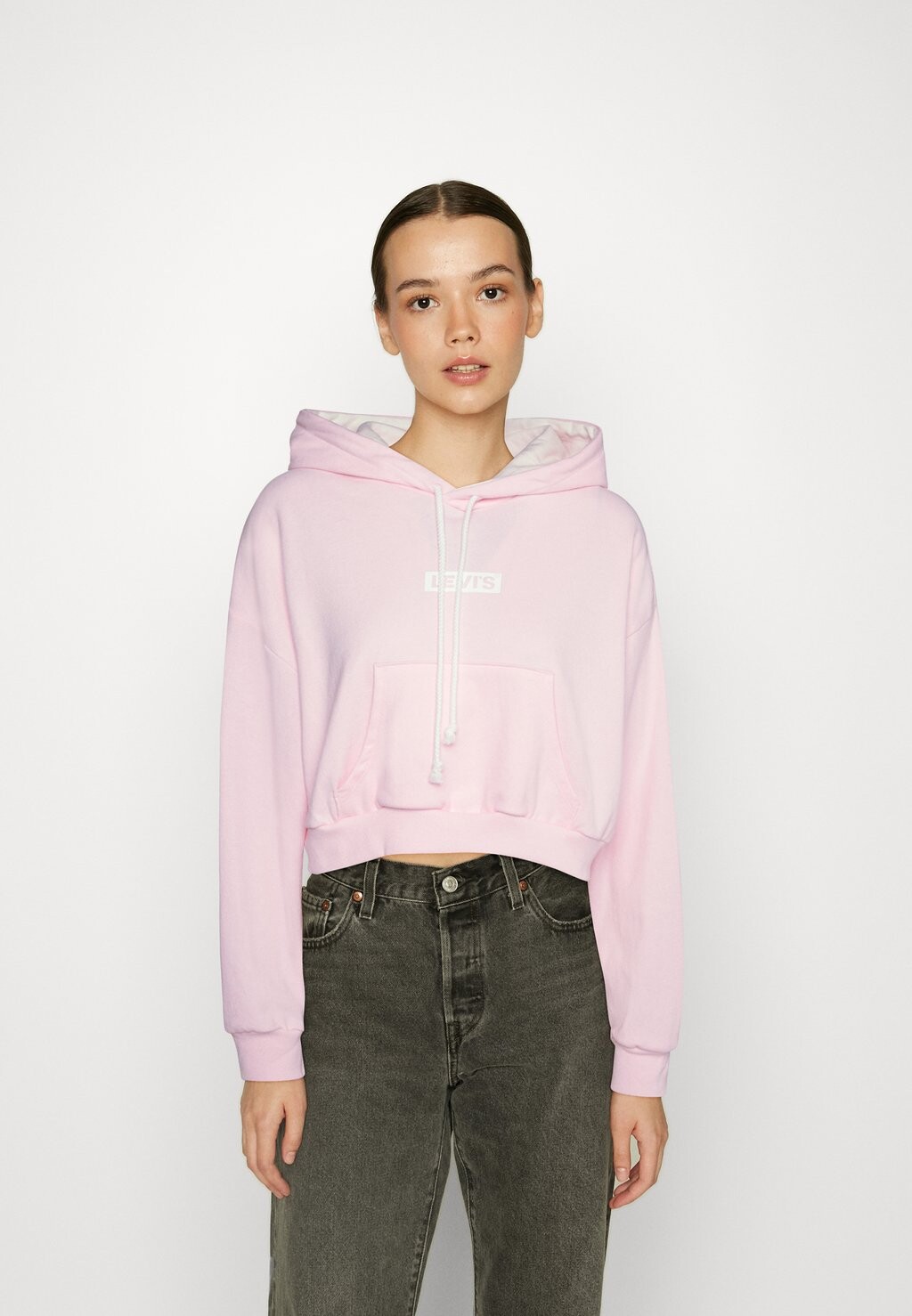 

Толстовка с капюшоном Levi's, розовый