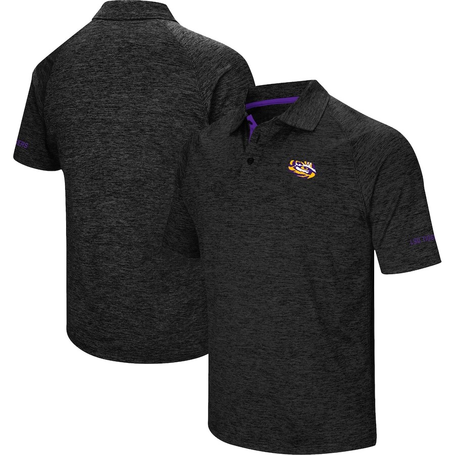 

Поло с коротким рукавом Colosseum Lsu Tigers, черный