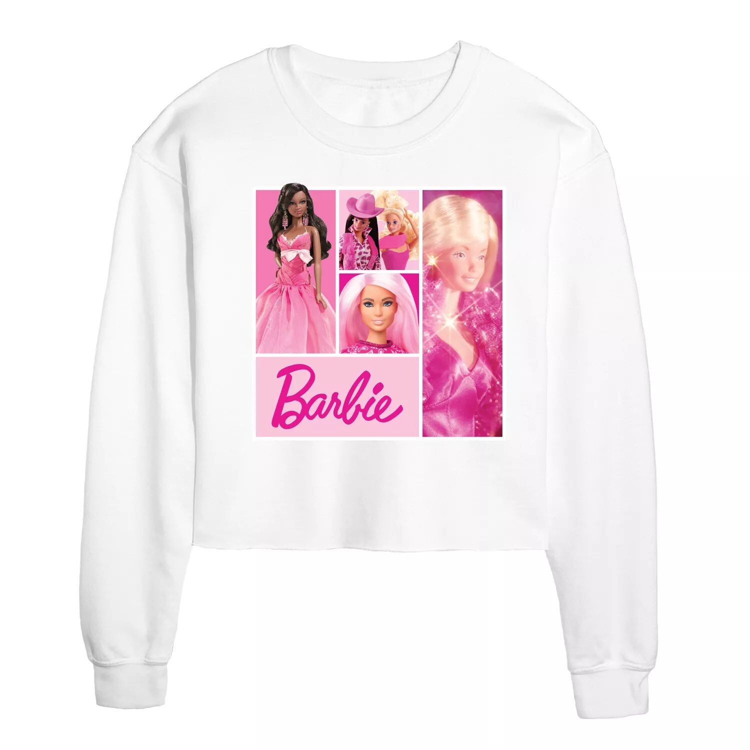 

Укороченный флисовый пуловер с рисунком Barbie для юниоров Licensed Character