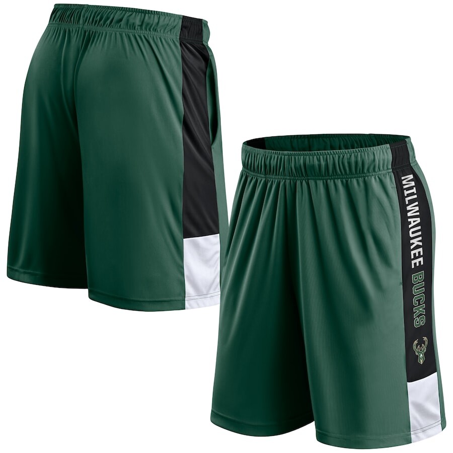 

Шорты Fanatics Branded Milwaukee Bucks, зеленый