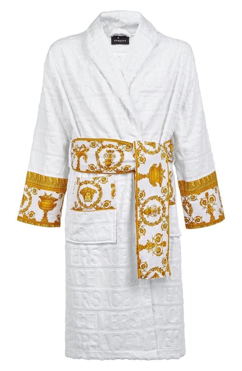 

Махровый халат Barocco VERSACE, белый