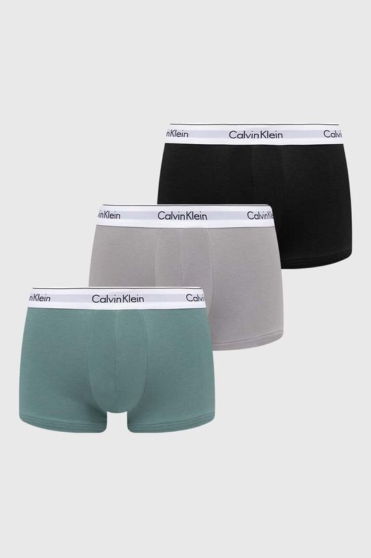 Комплект из трех боксеров Calvin Klein Underwear, зеленый комплект из трех боксеров calvin klein underwear синий