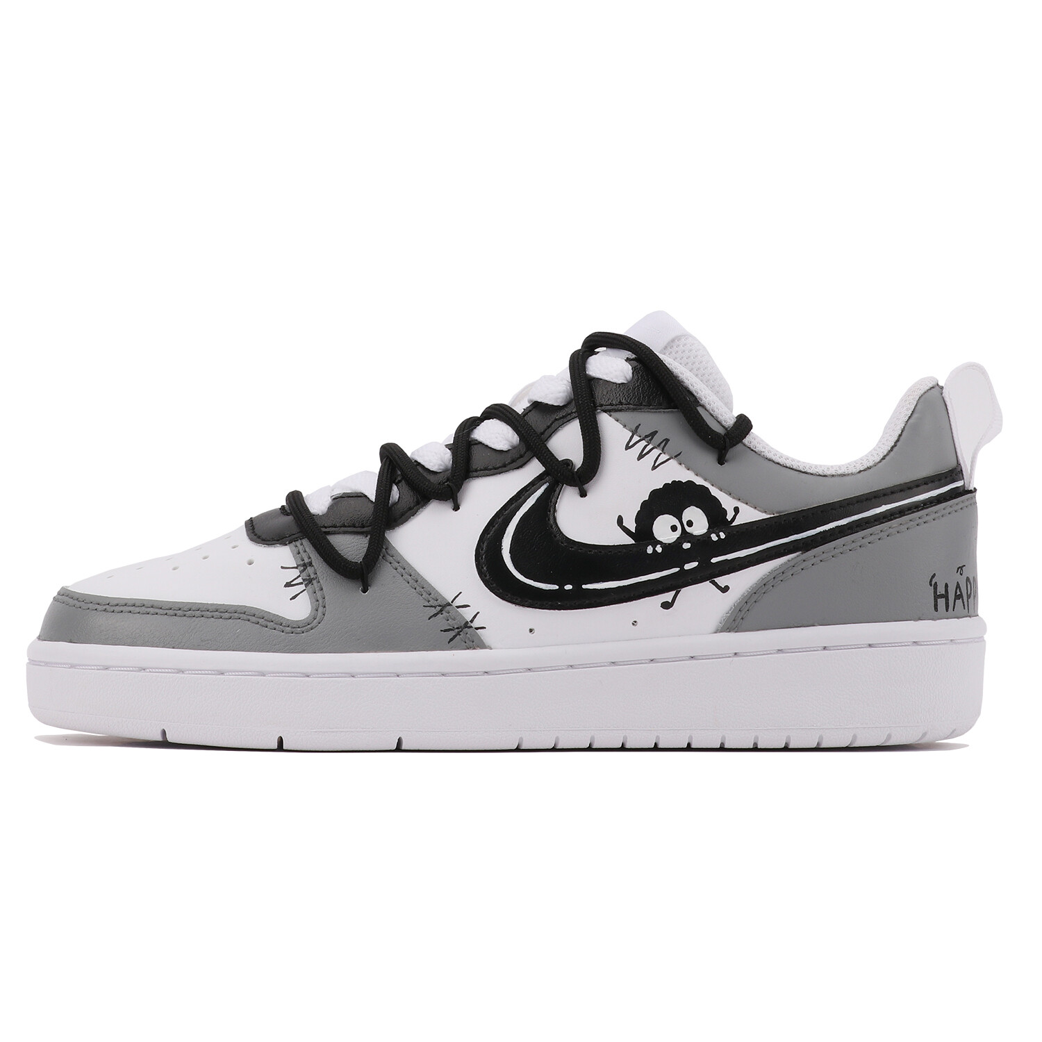 

Кроссовки Nike Court Borough Skateboarding Shoes Women's Low-top Gray/White, серый/белый