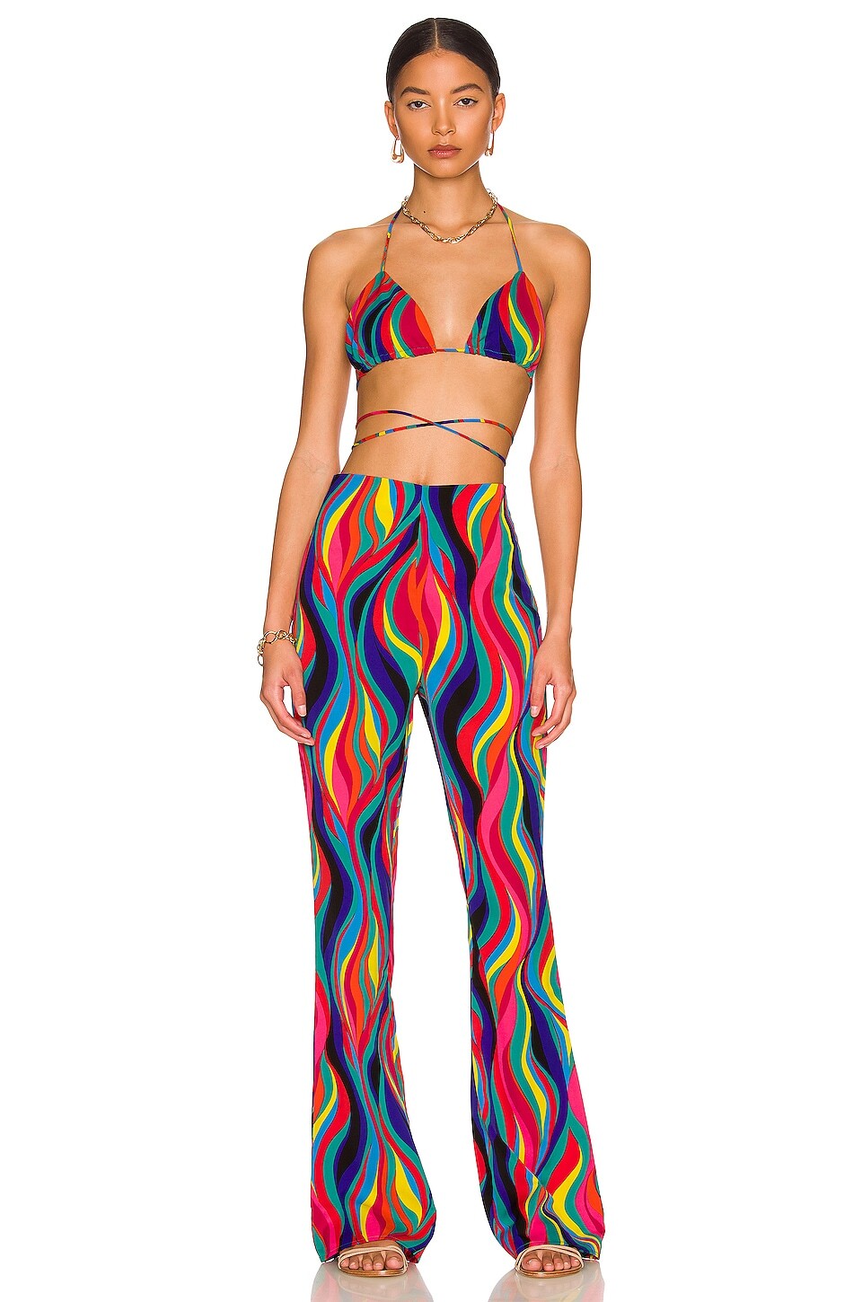 

Бюстгальтер superdown Tamera Pant Set, цвет Multicolor